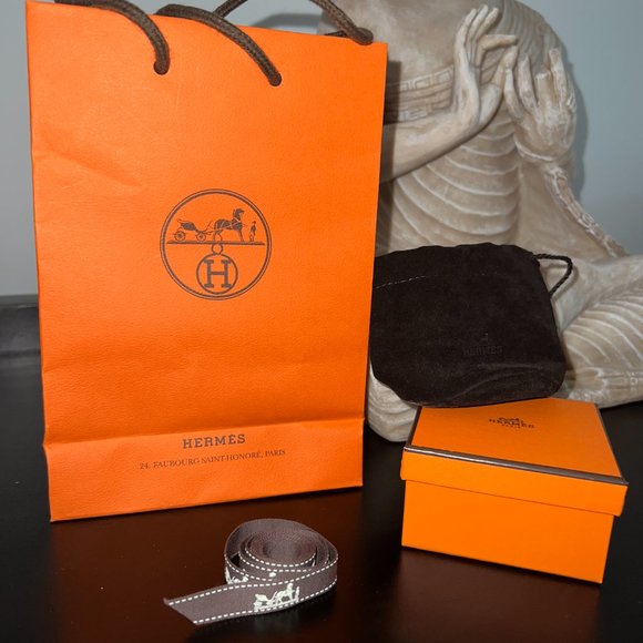 Hermes Empty Gift Box, Bag and Logo Ribbon - Picture 6 of 6